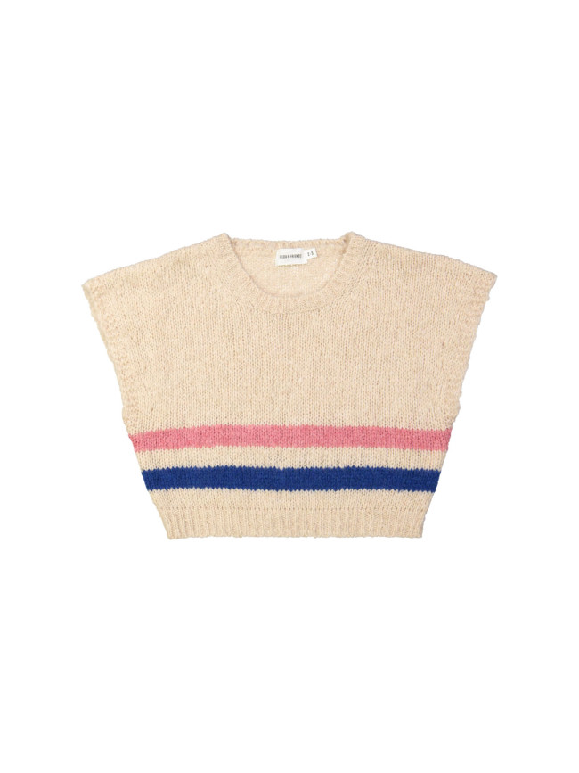 Debardeur streep lichtroze 12m-18m