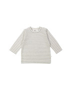 T-shirt streep grijs 03m-06m