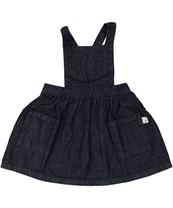 kleedje blauw effen 12m