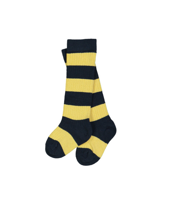 chaussettes rayé jaune