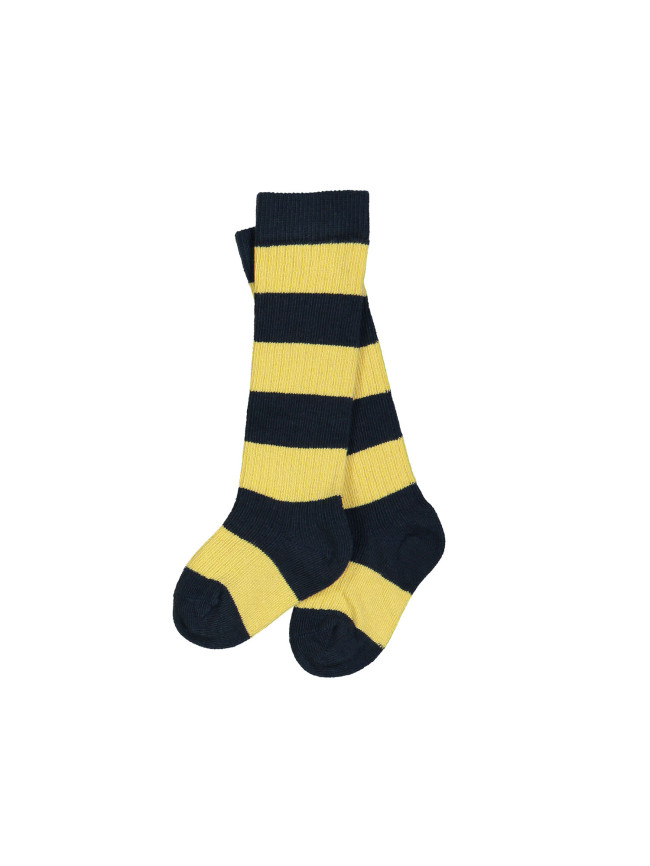 chaussettes rayé jaune