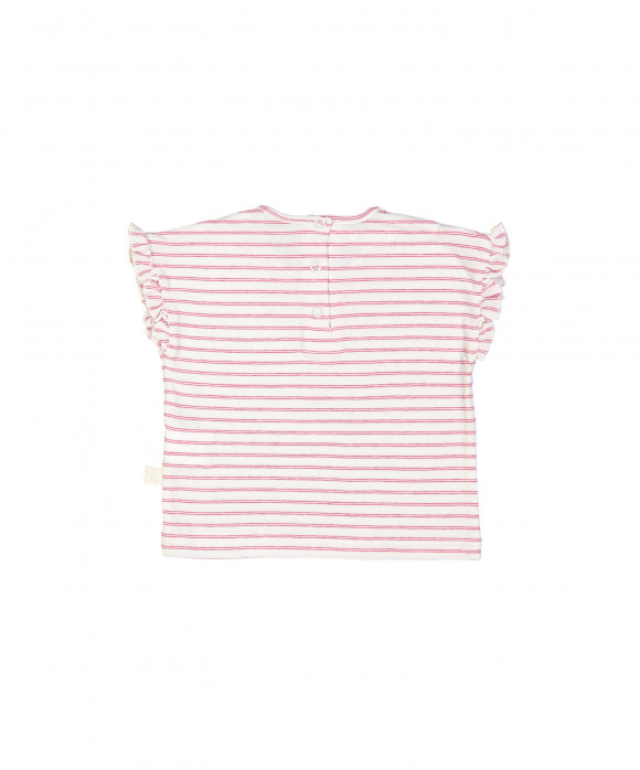 t-shirt mini streep fuchsia