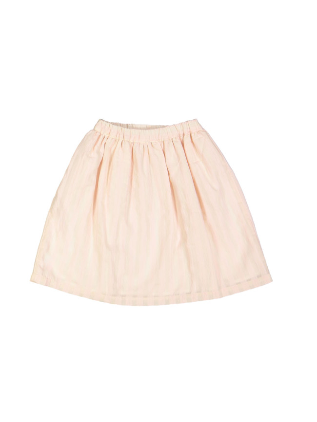 Rok midi streep lichtroze 06j