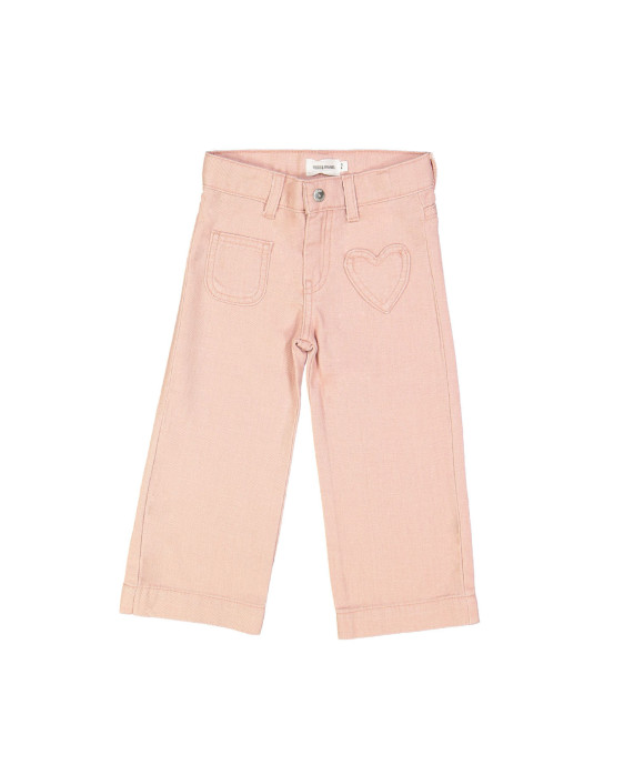 Jeans droit vieux rose