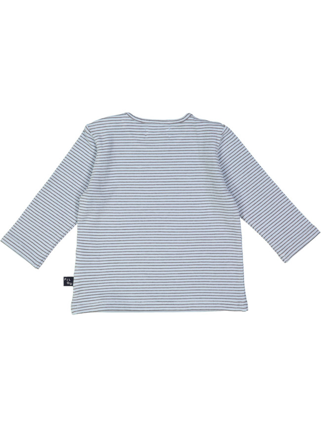 t-shirt mini rayure bleu clair