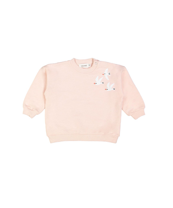 Sweater seagulls lichtroze