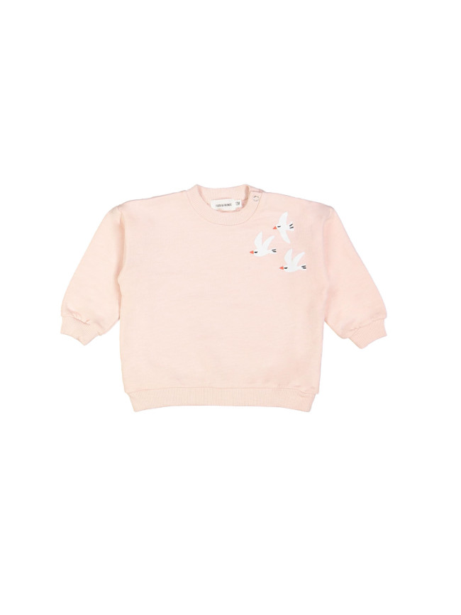 Sweater seagulls lichtroze 12m