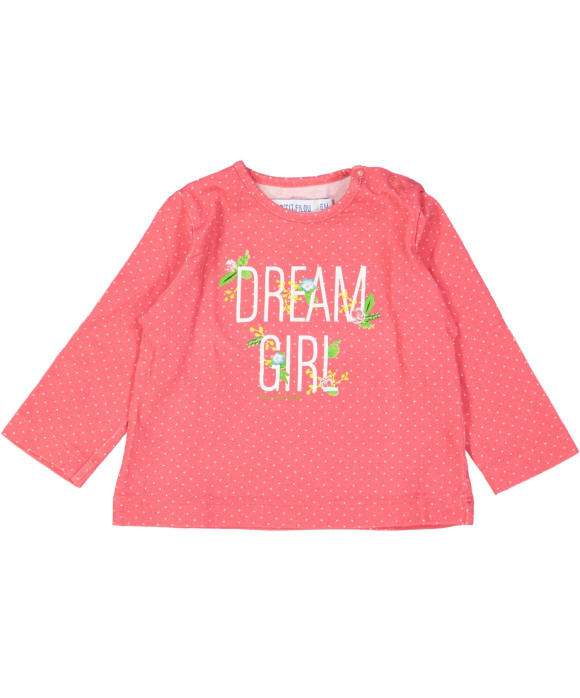 t-shirt roze little girl 06m