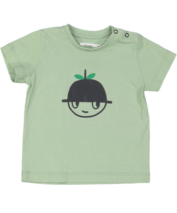 t-shirt groen apple head 12m