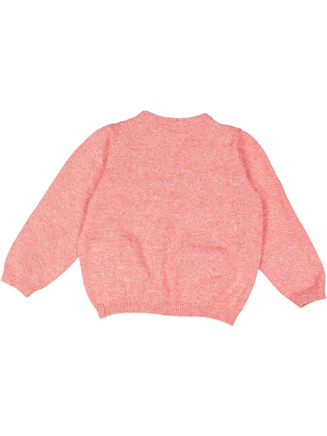 gilet tricot roze effen 06m