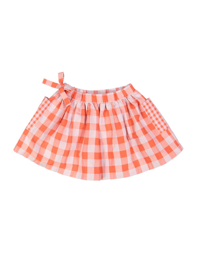 skirt vichy red