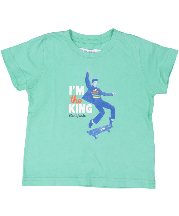 t-shirt groen the king 03j