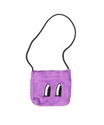 bag furry purple