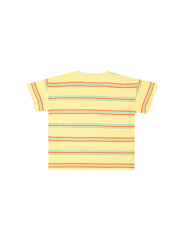 t-shirt sponge stripe ochre