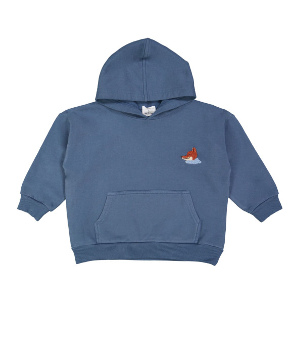 Sweater à capuche renard marine