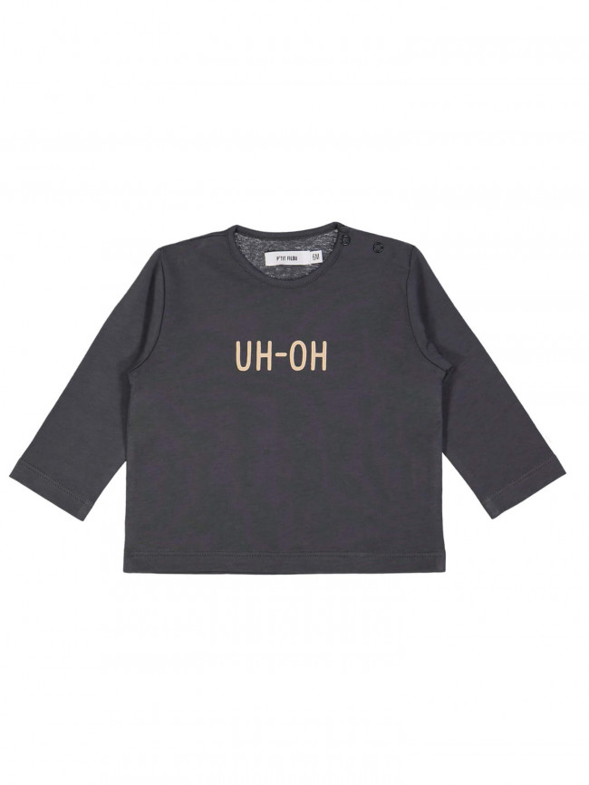 t-shirt uh-oh gris