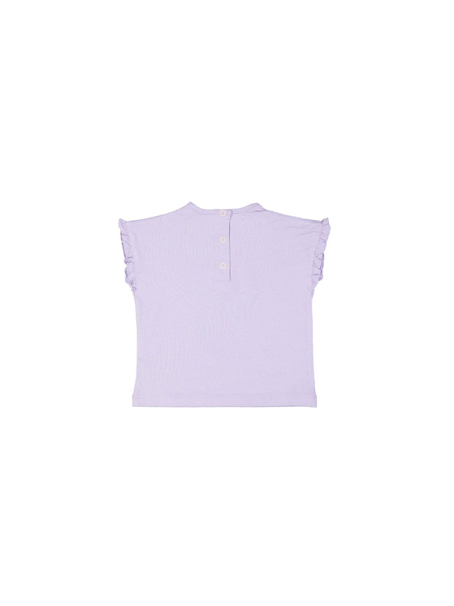 t-shirt mini smiley flower lavender