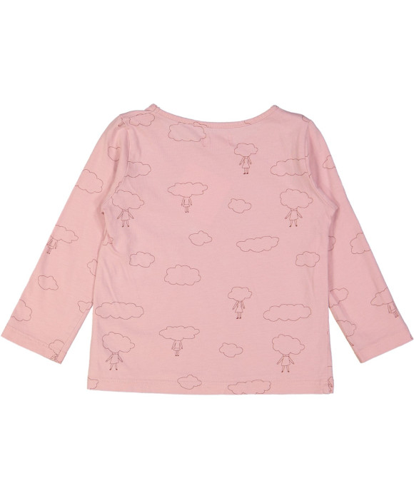 t-shirt roze wolken 02j