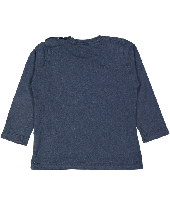t-shirt blauw dieren 18m
