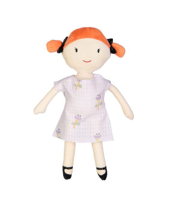 Robe de poupée fleurs lilas