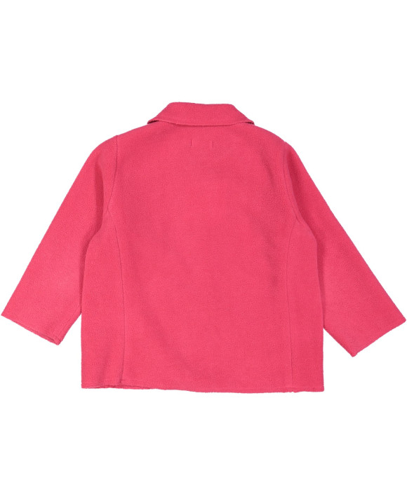 mantel roze fleece 18m