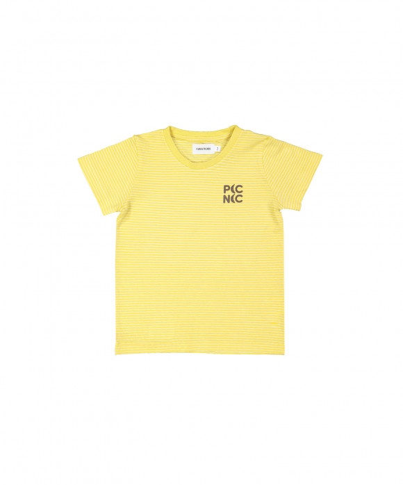 T-shirt picnic streep geel