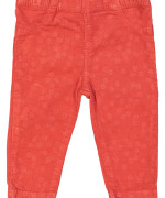 lange broek rood velours bloem 03m .