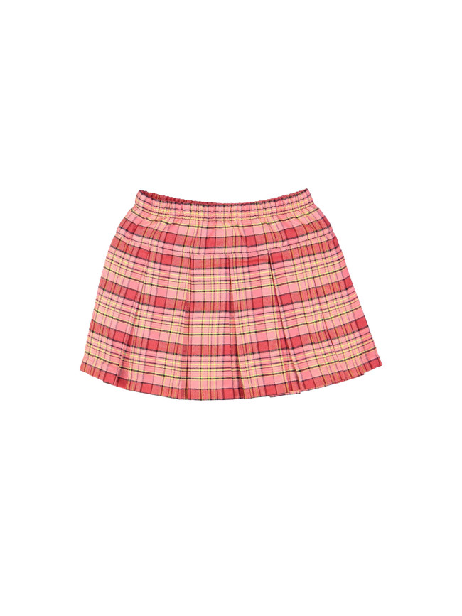 Skirt check red