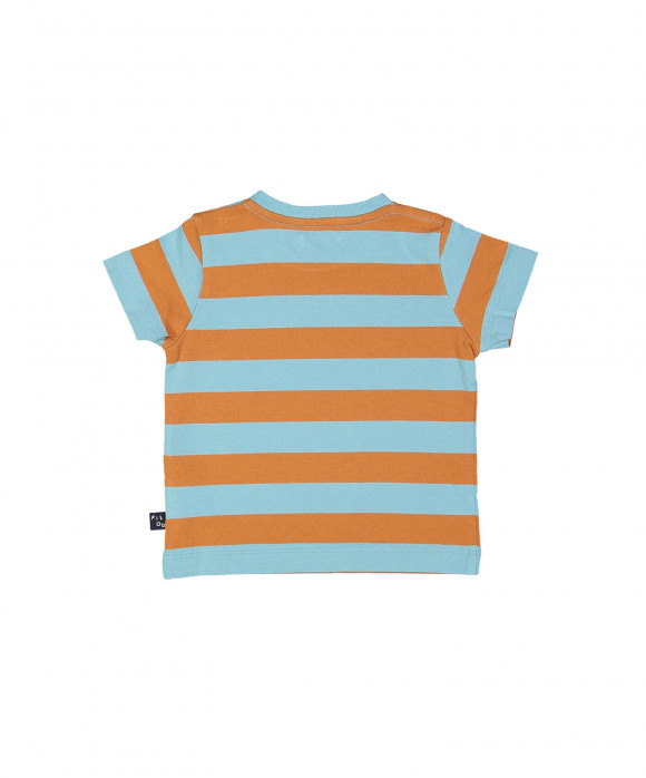 t-shirt mini big stripe blauw