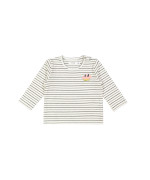 t-shirt mini mud pie stripe ecru