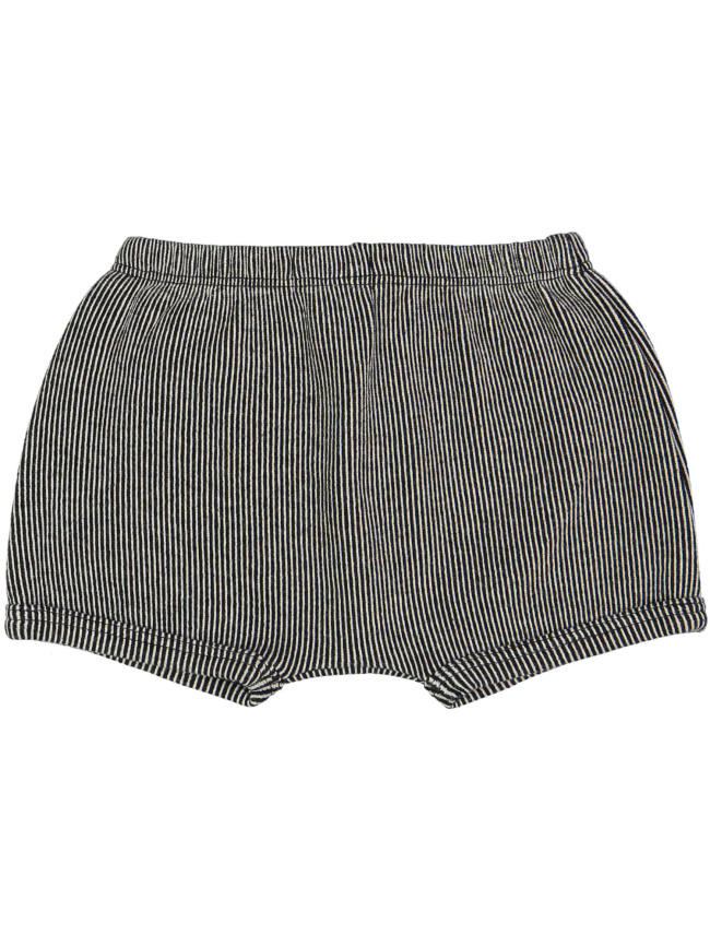 short zwart fijne ecru streep 09m