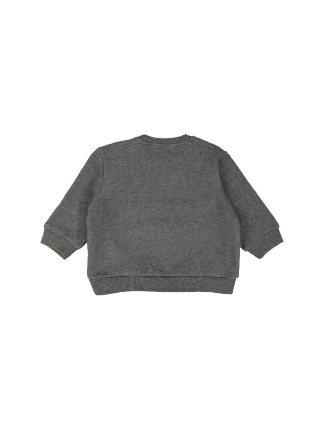 Sweater mini maison chiné donkergrijs