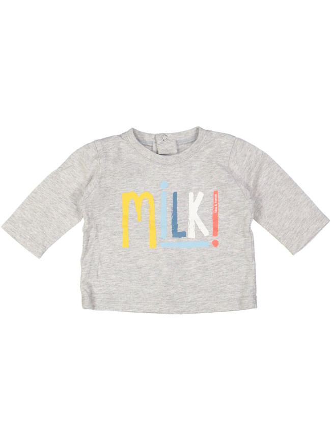 t-shirt grijs milk 00m .