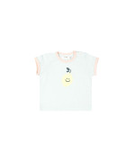 t-shirt mini limone aqua 12m