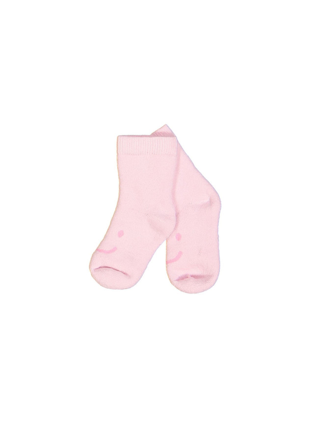 socks baby smile light pink