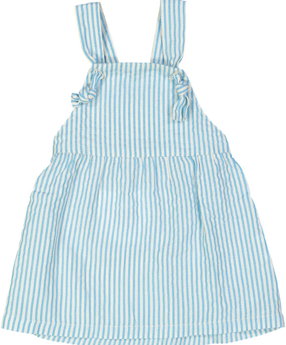 kleedje blauw gestreept 06m