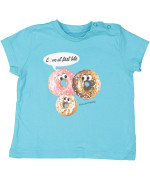 t-shirt blauw donuts 09m .