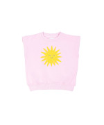 sweatshirt soleil rose vif