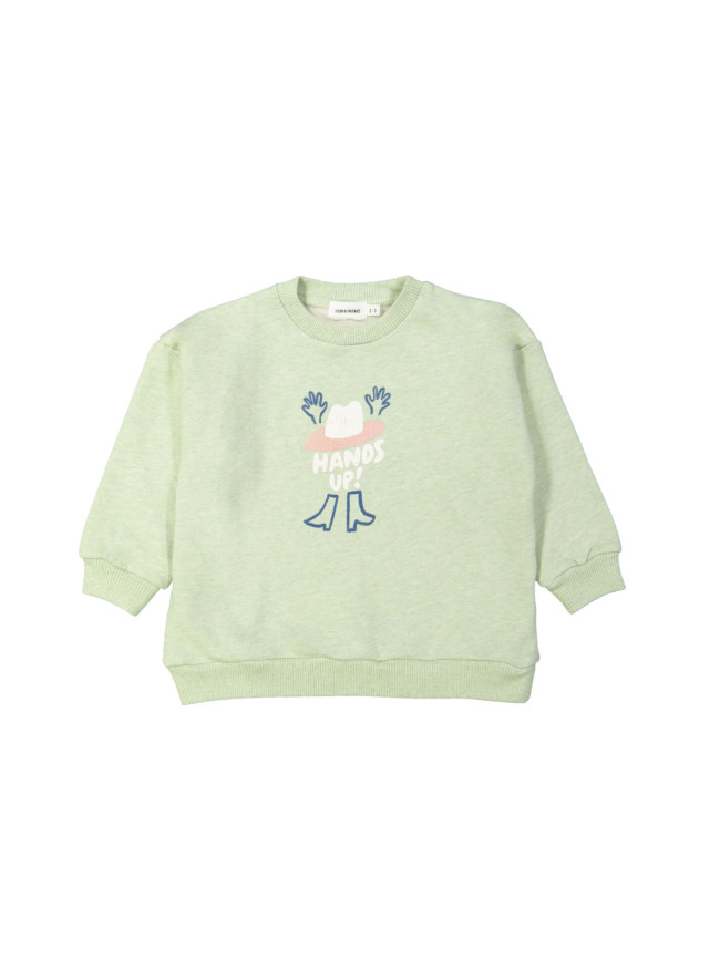 Sweater cowboy groen 12m-18m