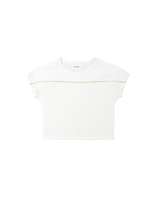 T-shirt glitter ecru 12m