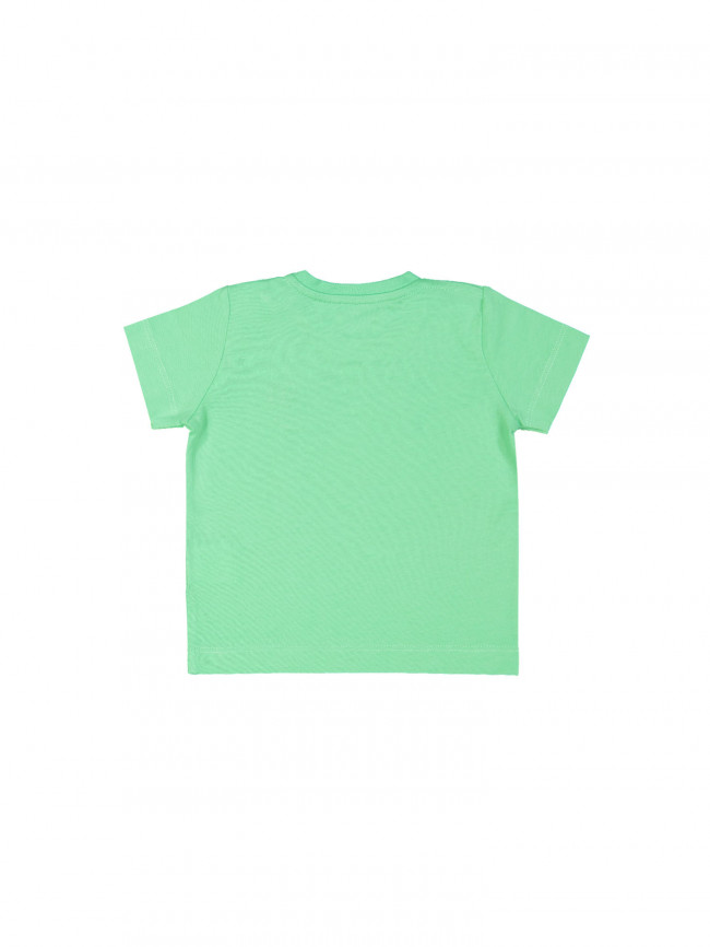 t-shirt mini crocoface groen 12m