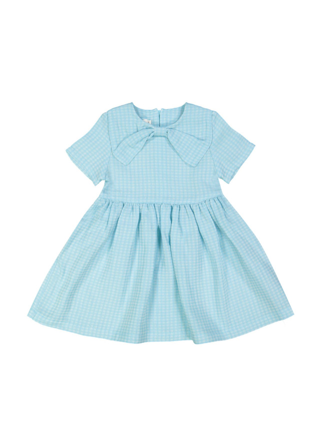 robe carreaux turquoise