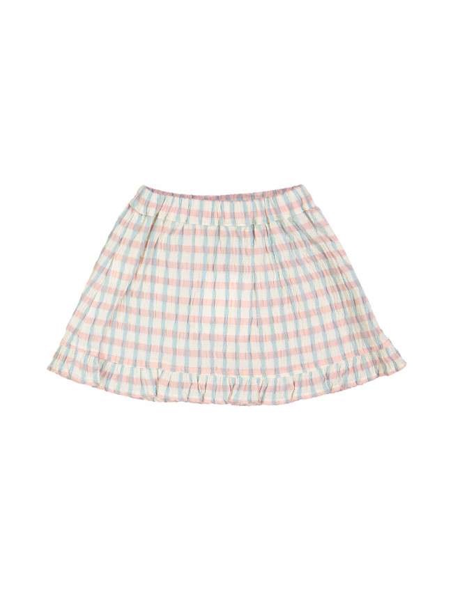 skirt pareo check pink