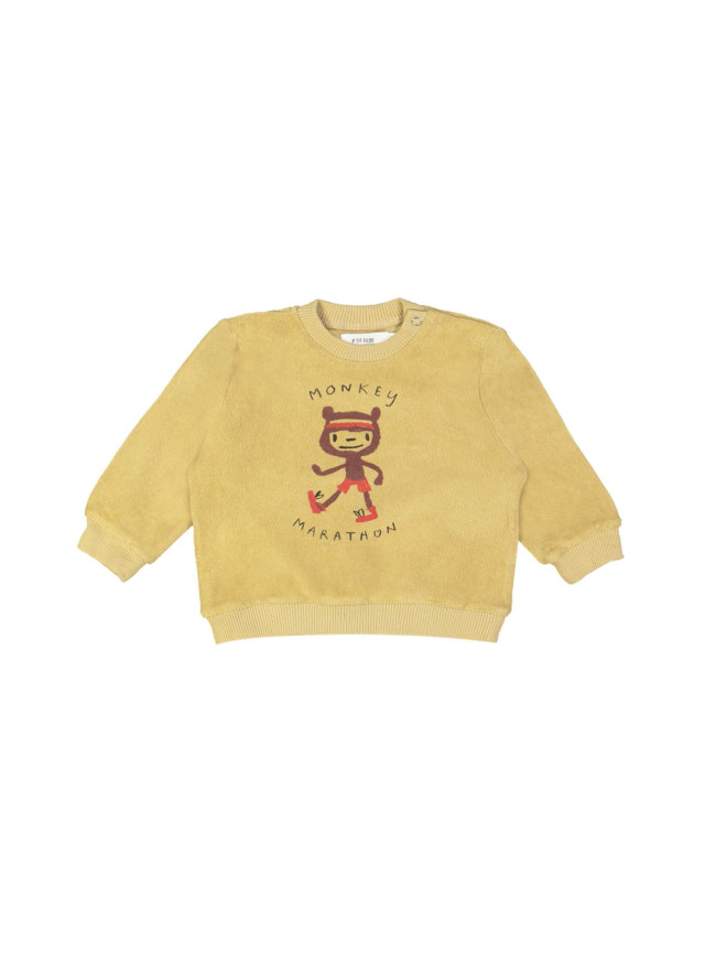 sweater mini singe moutarde