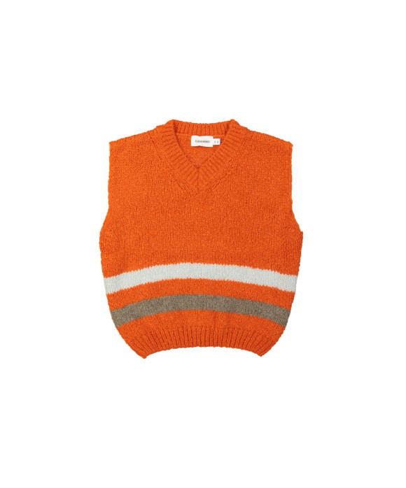 Debardeur streep oranje 