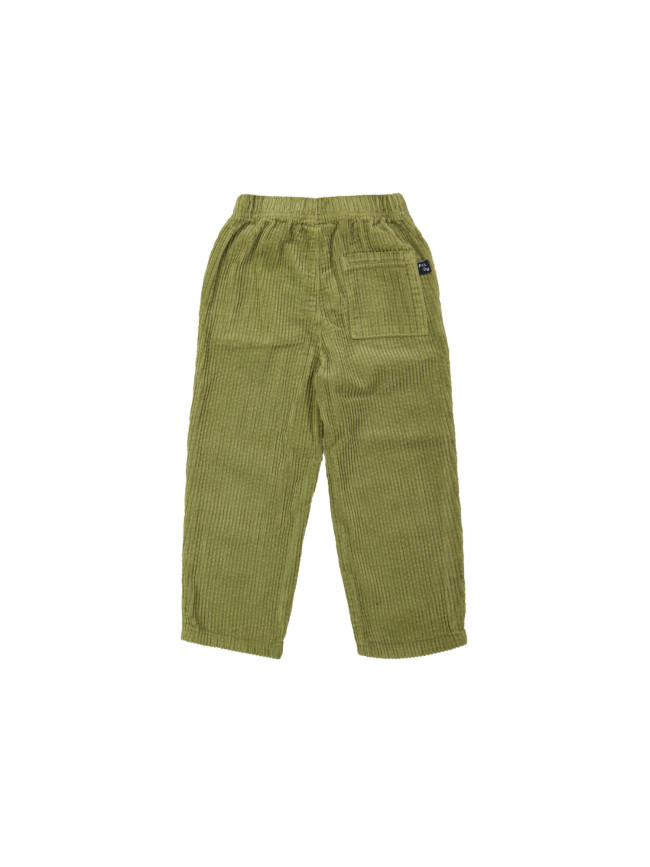Comfy broek brede rib mosgroen 12m-18m