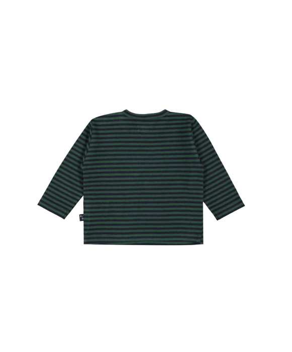t-shirt mini streep groen