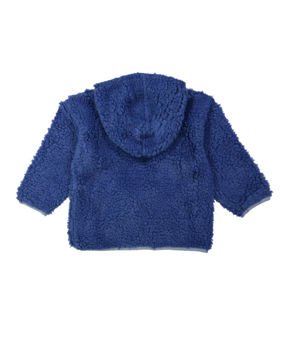 Gilet teddy bleu