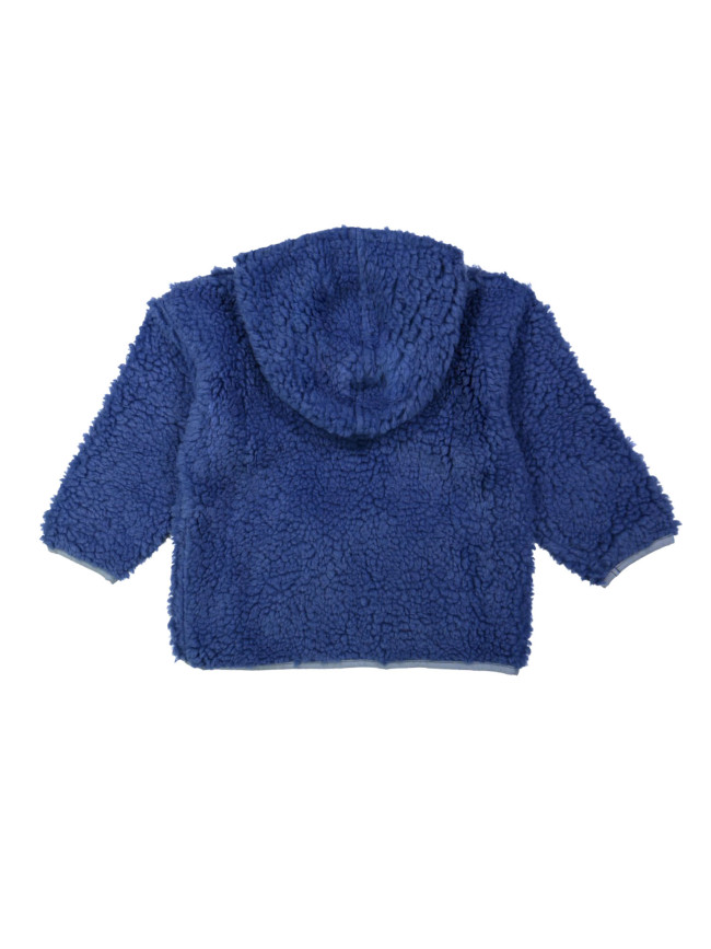 Gilet teddy bleu