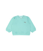 sweater mini eyes turquoise